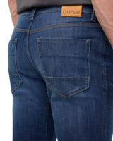Performance Denim Slim Straight Jeans in Ocean Swell