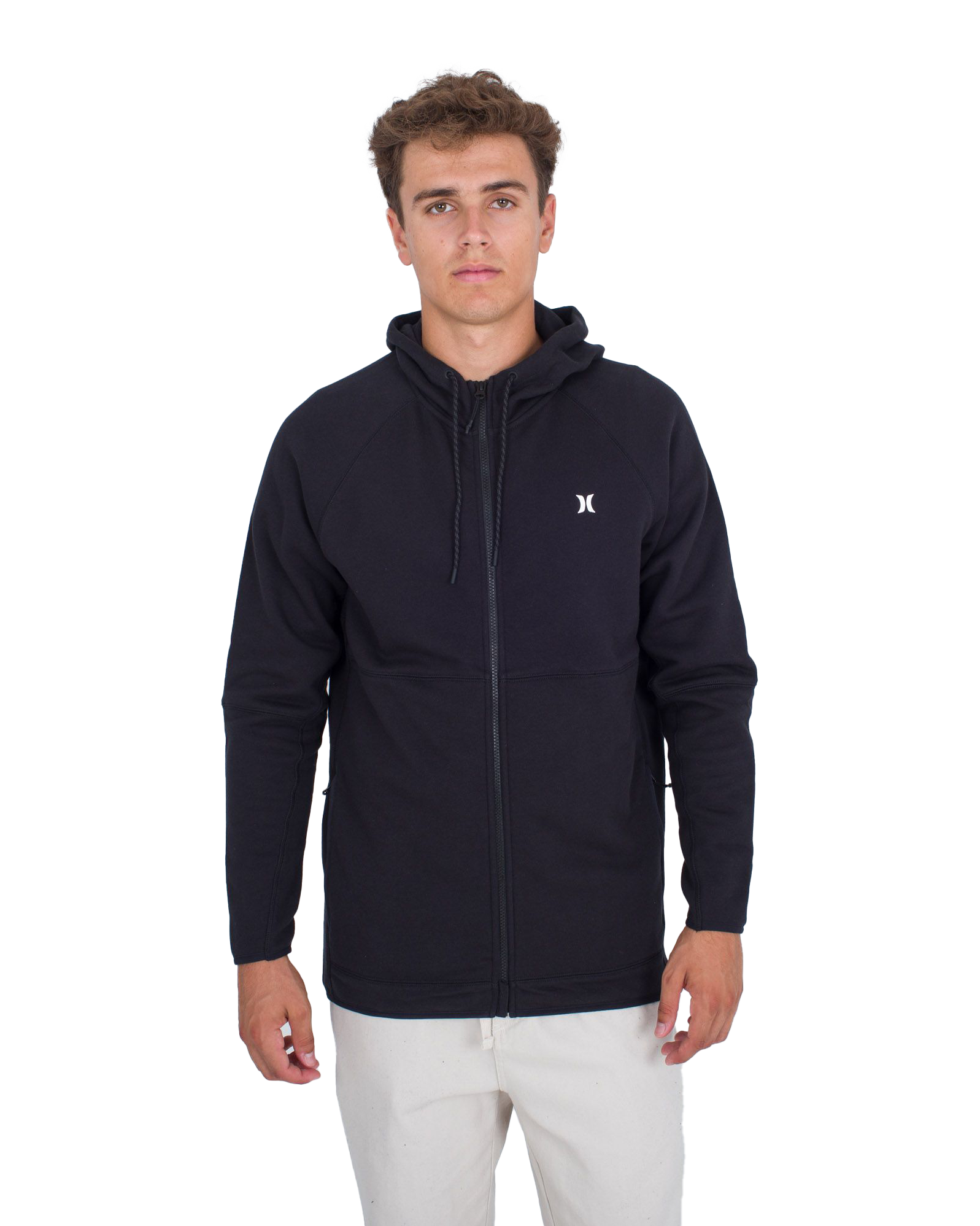 The Hurley Mens Explore Zip Hoodie in Black | Anns Cottage – Ann's Cottage