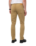 No Sweat Relaxed Taper Jeans in Camel