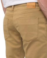 No Sweat Relaxed Taper Jeans in Camel