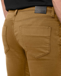 No Sweat Slim Taper Jeans in Caramel