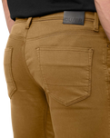 No Sweat Slim Taper Jeans in Caramel