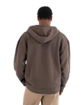 The Hurley Mens Craft Zip Hoodie in Dark Brown