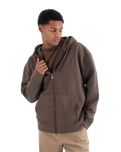 The Hurley Mens Craft Zip Hoodie in Dark Brown