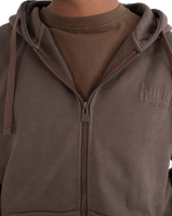 The Hurley Mens Craft Zip Hoodie in Dark Brown