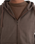 The Hurley Mens Craft Zip Hoodie in Dark Brown