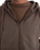 The Hurley Mens Craft Zip Hoodie in Dark Brown