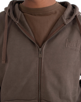 The Hurley Mens Craft Zip Hoodie in Dark Brown