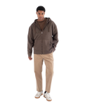 The Hurley Mens Craft Zip Hoodie in Dark Brown