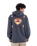 The Hurley Mens Printing Press Bolud Hoodie in Dark Stone Grey