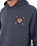 The Hurley Mens Printing Press Bolud Hoodie in Dark Stone Grey