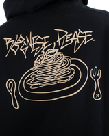 The Hurley Mens Pasta Hoodie in Black