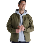 The New Balance Mens NB Numeric Thermal Jacket in Olive