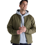 The New Balance Mens NB Numeric Thermal Jacket in Olive