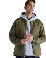 The New Balance Mens NB Numeric Thermal Jacket in Olive