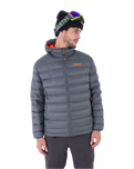 The Hurley Mens Cayuga Puffer Jacket in Dark Stone Grey