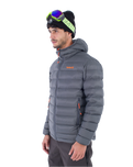 The Hurley Mens Cayuga Puffer Jacket in Dark Stone Grey