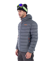 The Hurley Mens Cayuga Puffer Jacket in Dark Stone Grey