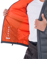 The Hurley Mens Cayuga Puffer Jacket in Dark Stone Grey