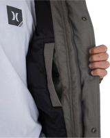 The Hurley Mens Bower Parka Jacket in Army