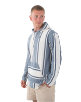 The Hurley Mens OG Hooded Poncho in Black Combo