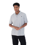 Icon Polo Shirt in Heather Grey