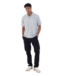 Icon Polo Shirt in Heather Grey