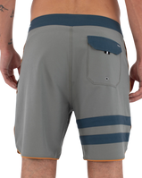 The Hurley Mens Phantom Eco Block Party Boardshorts in Great White