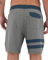 The Hurley Mens Phantom Eco Block Party Boardshorts in Great White