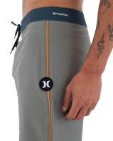 The Hurley Mens Phantom Eco Block Party Boardshorts in Great White