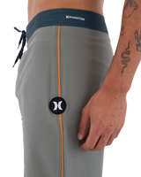 The Hurley Mens Phantom Eco Block Party Boardshorts in Great White