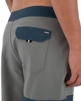 The Hurley Mens Phantom Eco Block Party Boardshorts in Great White