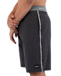 The Hurley Mens Phantom Eco Hybrid Panel Boardshorts in Black