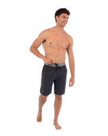 The Hurley Mens Phantom Eco Hybrid Panel Boardshorts in Black