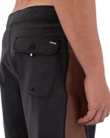 The Hurley Mens Phantom Eco Fastlane Hybrid Boardshorts in Black