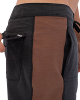 The Hurley Mens Phantom Eco Fastlane Hybrid Boardshorts in Black