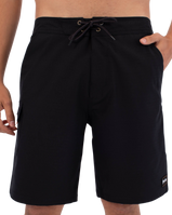 The Hurley Mens Built Hybrid Boardshorts in Black
