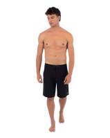 The Hurley Mens Built Hybrid Boardshorts in Black