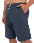 The Hurley Mens Built Hybrid Boardshorts in Destroyer