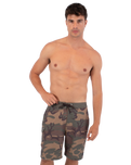 The Hurley Mens Phantom Eco Weekender Slub Cargo Boardshorts in Olive