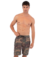 The Hurley Mens Phantom Eco Weekender Slub Cargo Boardshorts in Olive