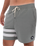 The Hurley Mens Phantom Eco Block Party Volley Boardshorts in Great White