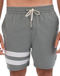The Hurley Mens Phantom Eco Block Party Volley Boardshorts in Great White