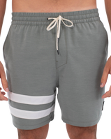 The Hurley Mens Phantom Eco Block Party Volley Boardshorts in Great White