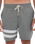 The Hurley Mens Phantom Eco Block Party Volley Boardshorts in Great White