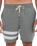 The Hurley Mens Phantom Eco Block Party Volley Boardshorts in Great White