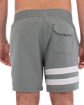 The Hurley Mens Phantom Eco Block Party Volley Boardshorts in Great White
