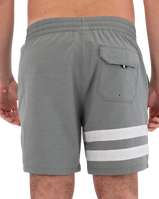 The Hurley Mens Phantom Eco Block Party Volley Boardshorts in Great White