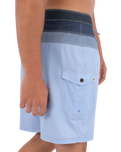The Hurley Mens Phantom Naturals Pieced Boardshorts in Spring Breeze