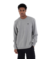 The Hurley Mens Icon Sweatshirt in Dark Grey Heather